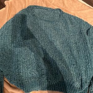 green sweater unsure of brand